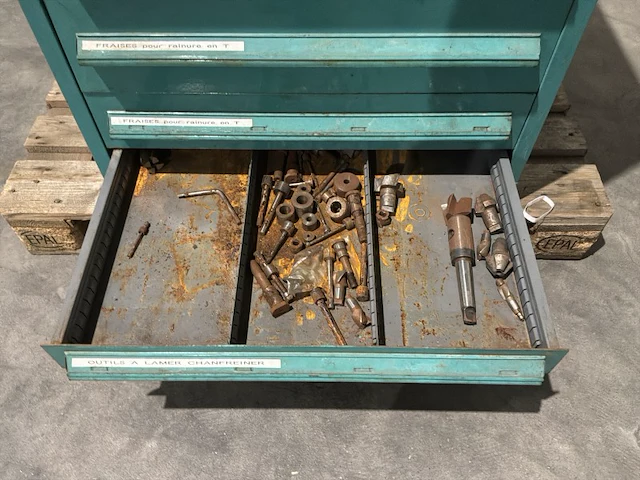 Lista industriële metalen ladekast - afbeelding 3 van  11