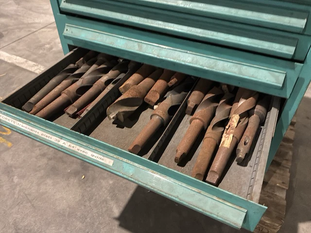 Lista industriële metalen ladekast - afbeelding 4 van  16