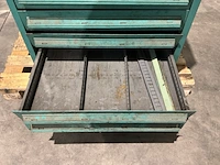 Lista industriële metalen ladekast - afbeelding 6 van  15