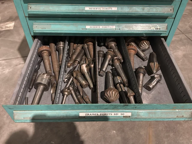 Lista industriële metalen ladekast - afbeelding 3 van  14