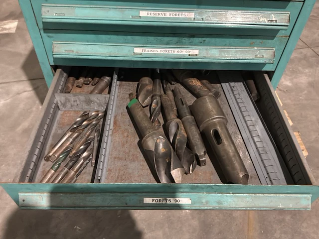 Lista industriële metalen ladekast - afbeelding 4 van  14
