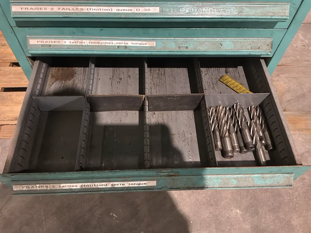Lista industriële metalen ladekast - afbeelding 3 van  12