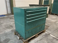 Lista industriële metalen ladekast - afbeelding 2 van  9