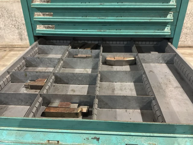 Lista industriële metalen ladekast - afbeelding 3 van  21