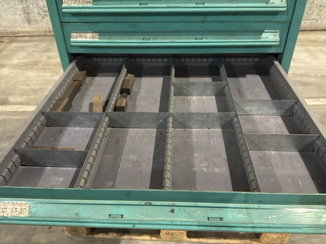 Lista industriële metalen ladekast - afbeelding 6 van  21