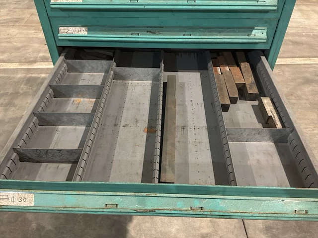 Lista industriële metalen ladekast - afbeelding 8 van  21