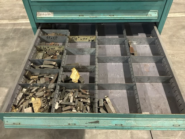 Lista industriële metalen ladekast - afbeelding 9 van  21