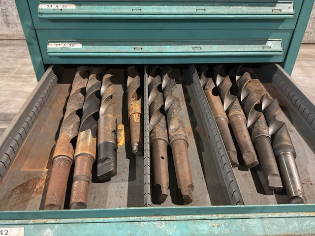 Lista industriële metalen ladekast - afbeelding 3 van  17