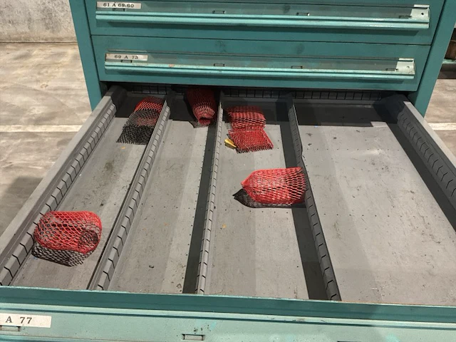 Lista industriële metalen ladekast - afbeelding 3 van  16