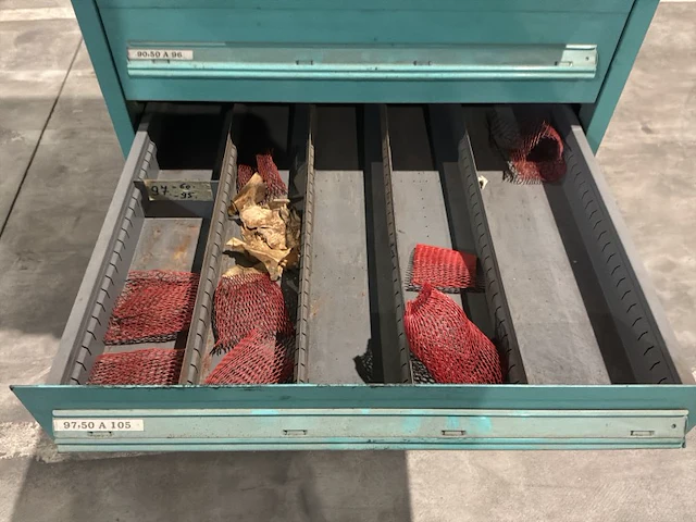 Lista industriële metalen ladekast - afbeelding 6 van  16