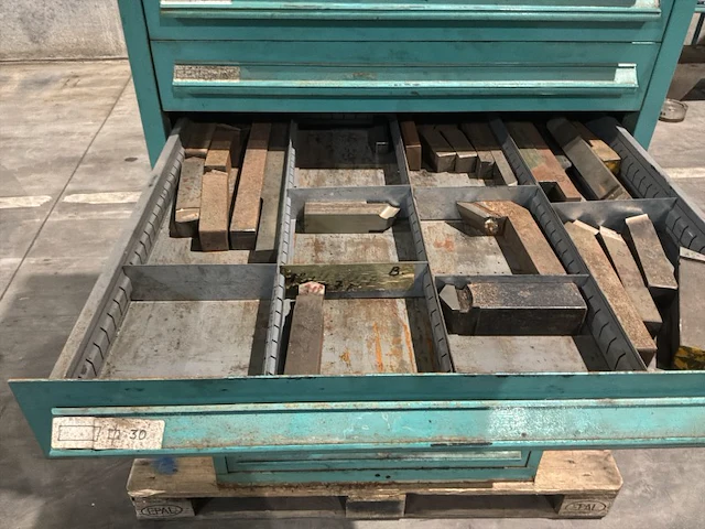 Lista industriële metalen ladekast - afbeelding 3 van  17