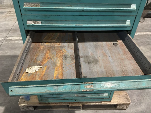 Lista industriële metalen ladekast - afbeelding 4 van  17