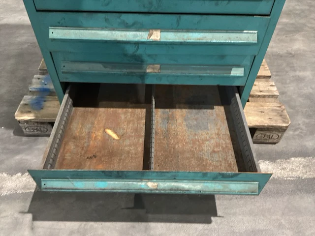 Lista industriële metalen ladekast - afbeelding 9 van  17