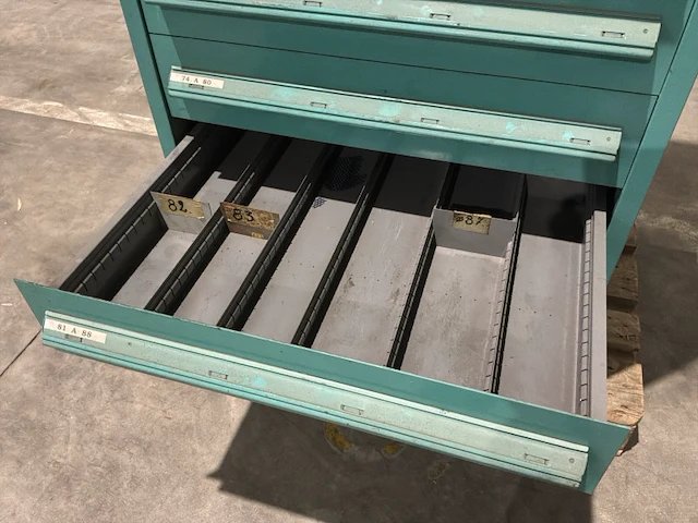Lista industriële metalen ladekast - afbeelding 6 van  16