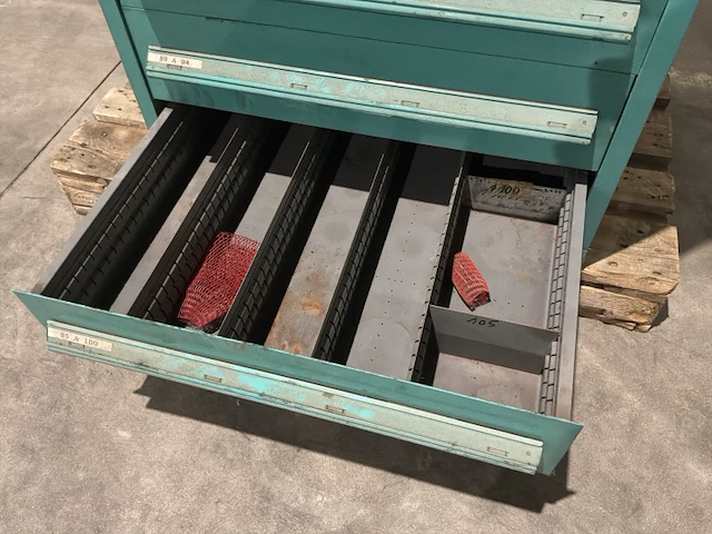 Lista industriële metalen ladekast - afbeelding 8 van  16
