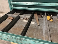 Lista industriële metalen ladekast - afbeelding 2 van  18