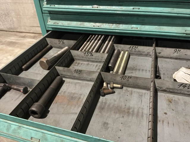 Lista industriële metalen ladekast - afbeelding 3 van  18
