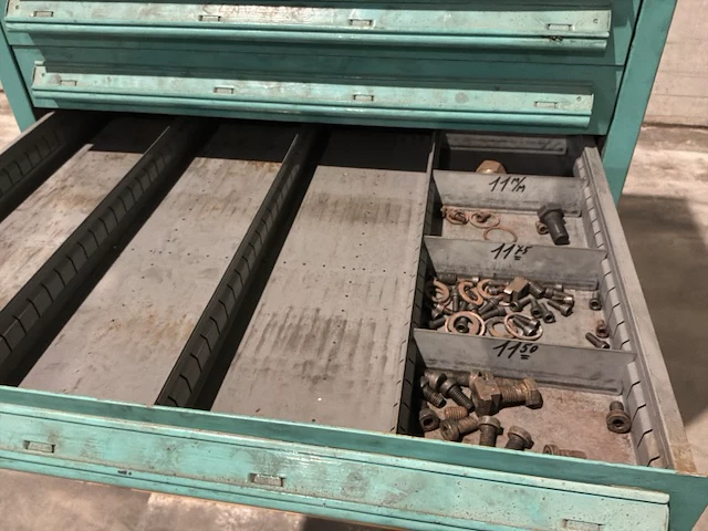 Lista industriële metalen ladekast - afbeelding 4 van  18