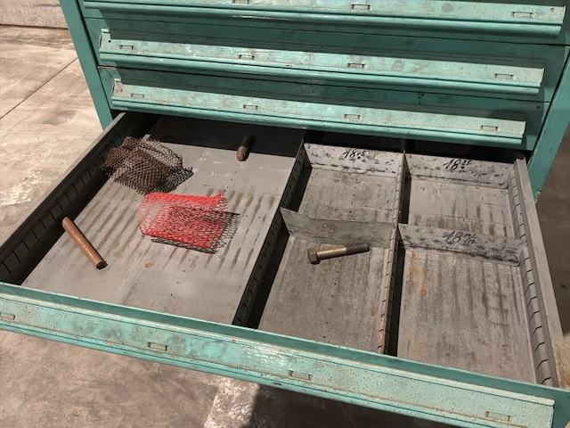 Lista industriële metalen ladekast - afbeelding 6 van  18