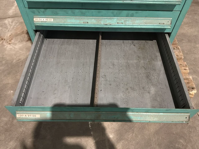 Lista industriële metalen ladekast - afbeelding 2 van  12