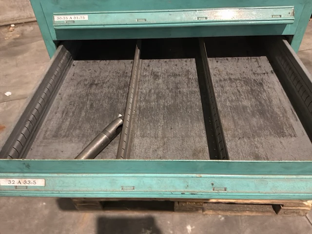 Lista industriële metalen ladekast - afbeelding 10 van  12