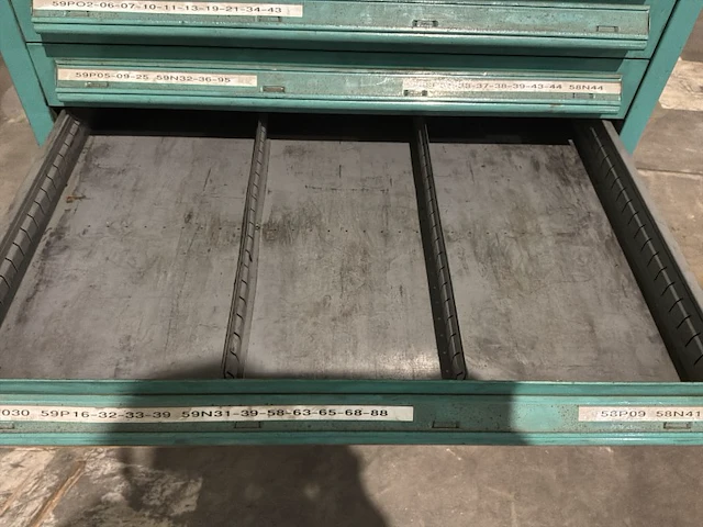 Lista industriële metalen ladekast - afbeelding 2 van  16