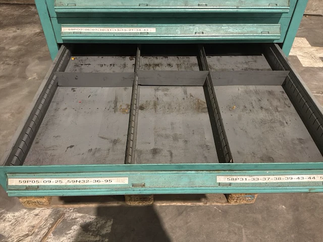 Lista industriële metalen ladekast - afbeelding 16 van  16