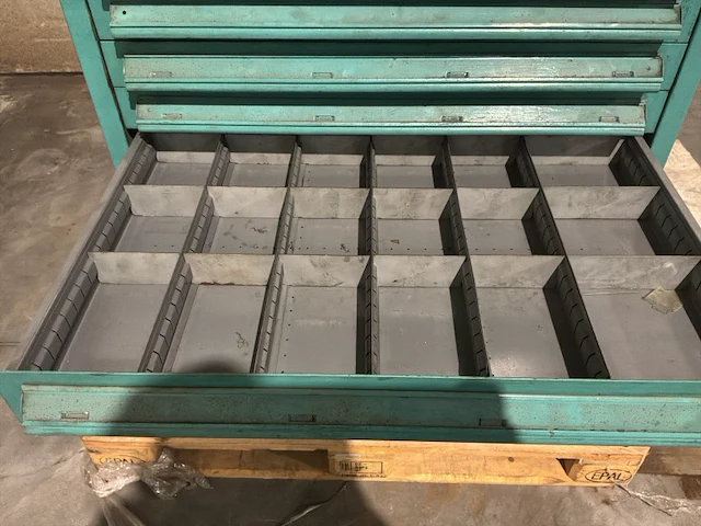 Lista industriële metalen ladekast - afbeelding 3 van  18