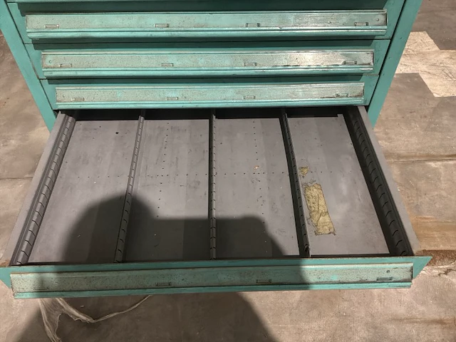 Lista industriële metalen ladekast - afbeelding 6 van  18
