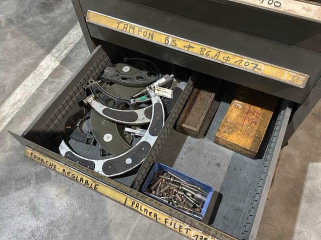 Lista industriële metalen ladekast - afbeelding 3 van  11