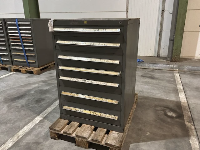 Lista industriële metalen ladekast - afbeelding 1 van  11