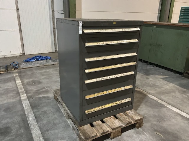 Lista industriële metalen ladekast - afbeelding 4 van  11