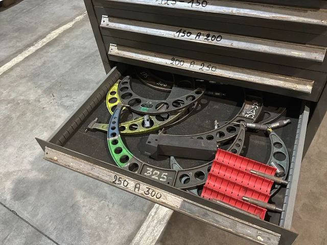 Lista industriële metalen ladekast - afbeelding 3 van  14