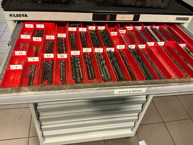 Lista selection 200 10-laden werkplaatskast - afbeelding 4 van  8