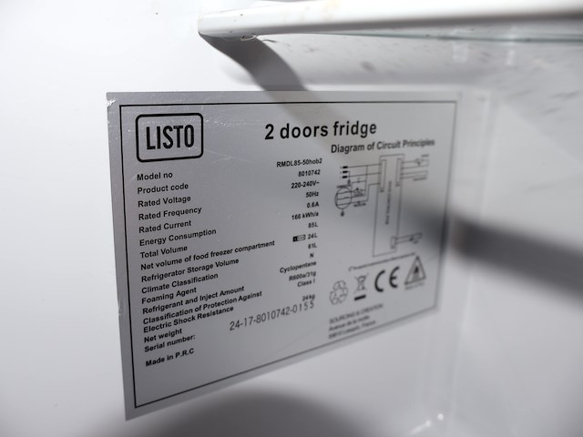 Listo combo koelkast/dipevries - afbeelding 7 van  7