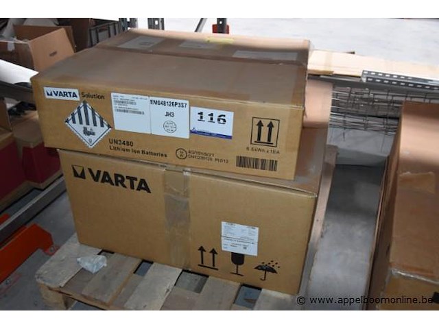 Lithium-ion batterij, varta, em048126p3s7, batterij opslagsysteem, varta, pulse neo m-uf 273-008, 230v, 2.5kw, werking niet gekend - afbeelding 1 van  3