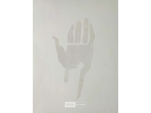 Lithografie, andré willequet, hand - afbeelding 3 van  3