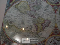 Lithografie van de historische wereldkaart - afbeelding 4 van  4