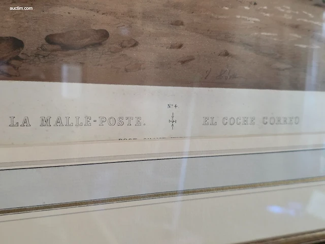 Lithografie victor adam (1801–1866) "la... - afbeelding 2 van  3