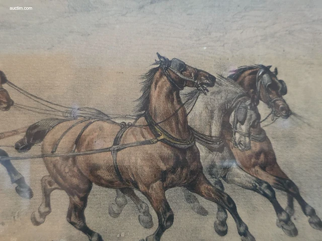 Lithografie victor adam (1801–1866) "la... - afbeelding 3 van  3