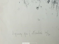 Litographie, jules limonde, signaux que j’attendais - afbeelding 3 van  3