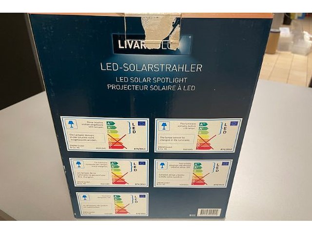 Livarnolux led solar spotlight - afbeelding 2 van  7