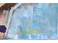 Lobke - blue-eyed girl - acryl op doek - 50x50 cm - afbeelding 2 van  8