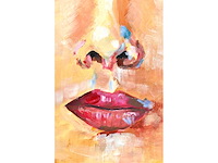 Lobke - blue-eyed girl - acryl op doek - 50x50 cm - afbeelding 4 van  8