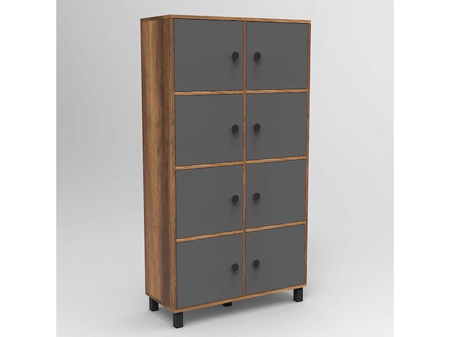Locelso multifunctionele kast | 18 mm dik | notelaar antraciet - afbeelding 1 van  7