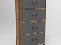 Locelso multifunctionele kast | 18 mm dik | notelaar antraciet - afbeelding 1 van  7