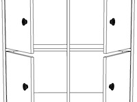 Locelso multifunctionele kast | 18 mm dik | notelaar antraciet - afbeelding 6 van  7