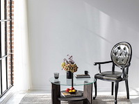 Locelso salontafel | 100% gehard glas | frame van grenen | antraciet - afbeelding 1 van  5