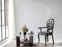 Locelso salontafel | 100% gehard glas | frame van grenen | antraciet - afbeelding 2 van  5