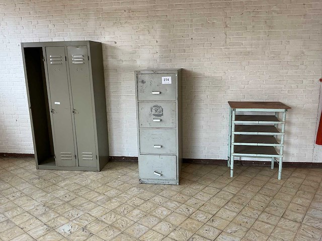 Lockerkast + dossierkast + opbergschap - afbeelding 1 van  4